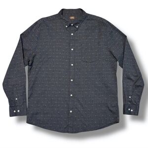 COMMON PEOPLE Grey Cotton Button Down Dress Shirt